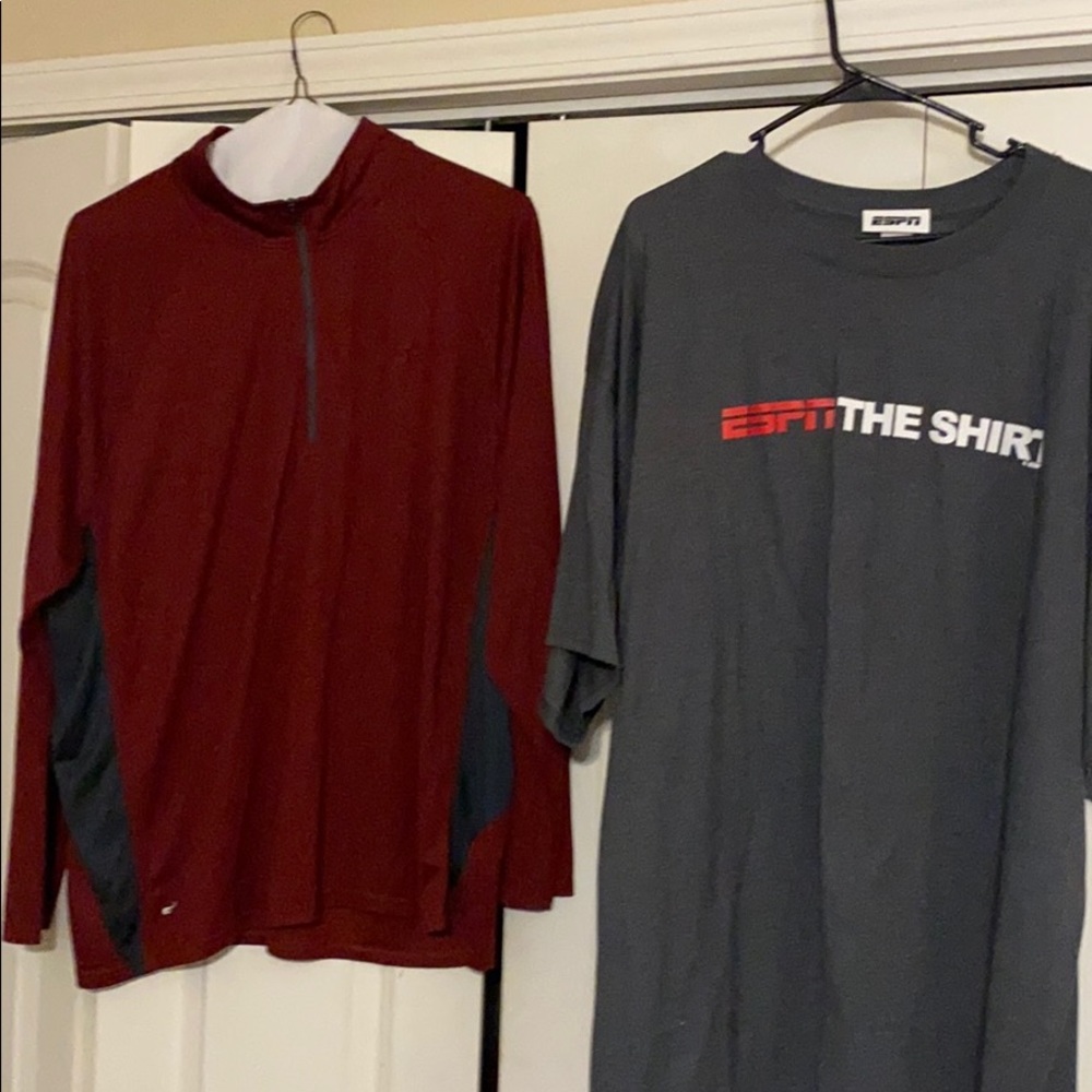 One ESPN T-shirt one dry fit pull over